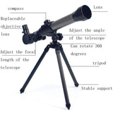 High-power Small Telescope for Kids - Science Education Toy - Side View