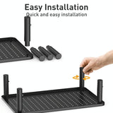 Lenovo Thinkpad Laptop Stand with Phone Holder - Elevated Monitor Stand - Rear View