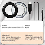 Adjustable Usb Microscope Ring Light - Kaisi Rl1 28 Beads - 45-Degree Angle