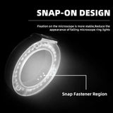 Adjustable Usb Microscope Ring Light - Kaisi Rl1 28 Beads - Rear View