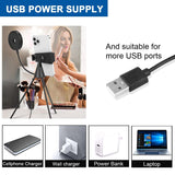 Dimmable Led Ring Lamp with Phone Tripod Stand - Rear View