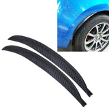 2 Pcs Car Auto Rubber Fender Guard Protection Strip Scratch Protector Sticker - Size 34 X 2Cm - Top-Down View