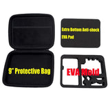 Portable Waterproof Travel Case for Action Cameras - Shockproof Fits Gopro Insta360 Dji - 22x16x7cm - Low Angle