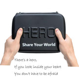 Portable Waterproof Travel Case for Action Cameras - Shockproof Fits Gopro Insta360 Dji - 22x16x7cm
