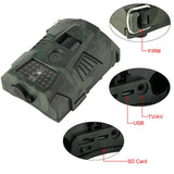 Waterproof Night Vision Hunting Trail Camera With Wide Angle And Pir Sensor - Rear View