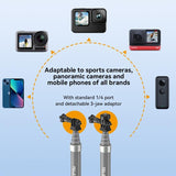 Carbon Fiber Selfie Stick for Action Cameras - 1 / 4 Screw - 45-Degree Angle