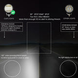 2 Pcs 4 Inch 15W Spot / Flood Light White Light Round - Shaped Waterproof Car Suv Work Lights Spotlight Led Bulbs Dc 9 - 30V - Extra Image