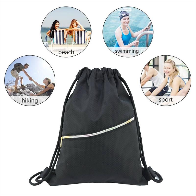 Waterproof Outdoor Football Grid Texture Oxford Backpack 45X35Cm