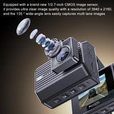 4K Dual Dash Cam For Driving - Km15 - Rear View