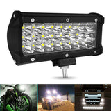 7 Inch 18W 1800Lm 3 Row Led Strip Light Working Refit Off - Road Vehicle Lamp Roof Strip Light - Top-Down View