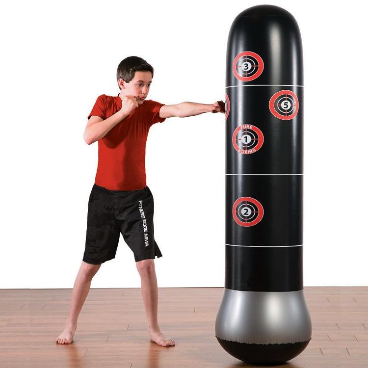 Vertical Inflatable Tumbler Boxing Column For Adults And Children - 1.6M Height
