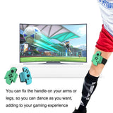 7-in-1 Sports Set for Nintendo Switch Lightsaber Leg Strap Tennis Racket Wrist Strap - 45-Degree Angle