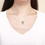 925 Sterling Silver Brilliant Heart Beads For Diy Bracelets & Necklaces - Close-Up Angle