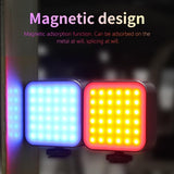 Portable Dimmable Rgb Fill Light for Photography and Phone