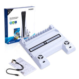 Multi-function Ps5 Stand with Game Disc Storage - Side View
