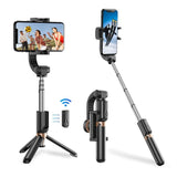 Multifunctional Mobile Phone Gimbal Stabilizer with Live Video and Selfie Stick - Front View
