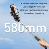 Multifunctional Mobile Phone Gimbal Stabilizer with Live Video and Selfie Stick - Top-Down View
