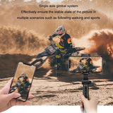 Multifunctional Mobile Phone Gimbal Stabilizer with Live Video and Selfie Stick - 45-Degree Angle