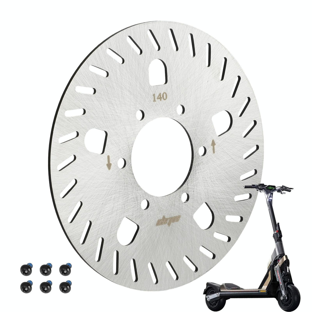 140Mm 6-Hole Disc Brake For Xiaomi Ninebot Electric Scooter Gt1 / Gt2