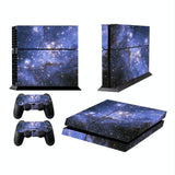 Starry Sky Design Protective Sticker for Sony Ps4 - Fashion Colour - Front View