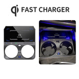 10W Wireless Charger For Bmw X6 2020-2022 - Qi Standard Quick Charging - Top-Down View