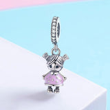 925 Sterling Silver Bead Bracelet / Necklace Accessory - Side View