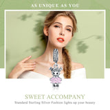 925 Sterling Silver Bead Bracelet / Necklace Accessory - 45-Degree Angle