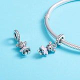 925 Sterling Silver Bead Bracelet / Necklace Accessory - Close-Up Angle