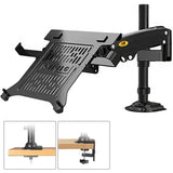 Full Motion Gas Spring Arm for 10-17 Inch Desktop / Laptop - Front View