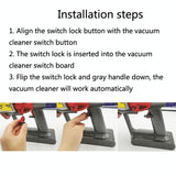 2-pack Vacuum Cleaner Switch Buckle for Dyson V6-v11 - Rear View