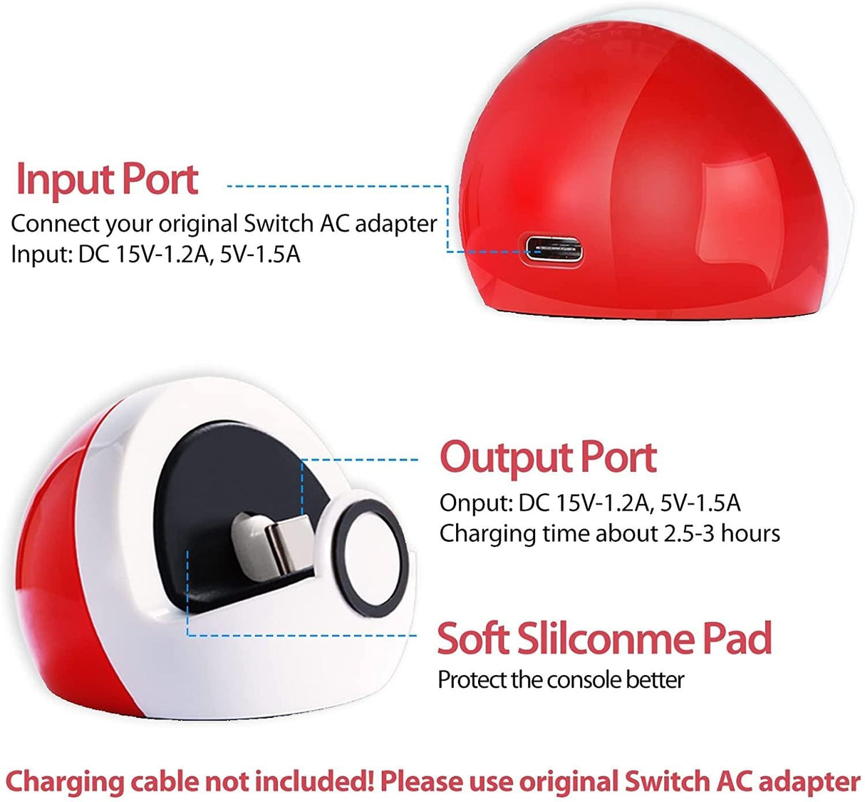 Portable Charging Dock for Nintendo Switch / Lite