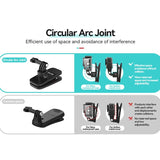 Universal Magnetic Backpack Mounting Bracket - Quick Release - Low Angle