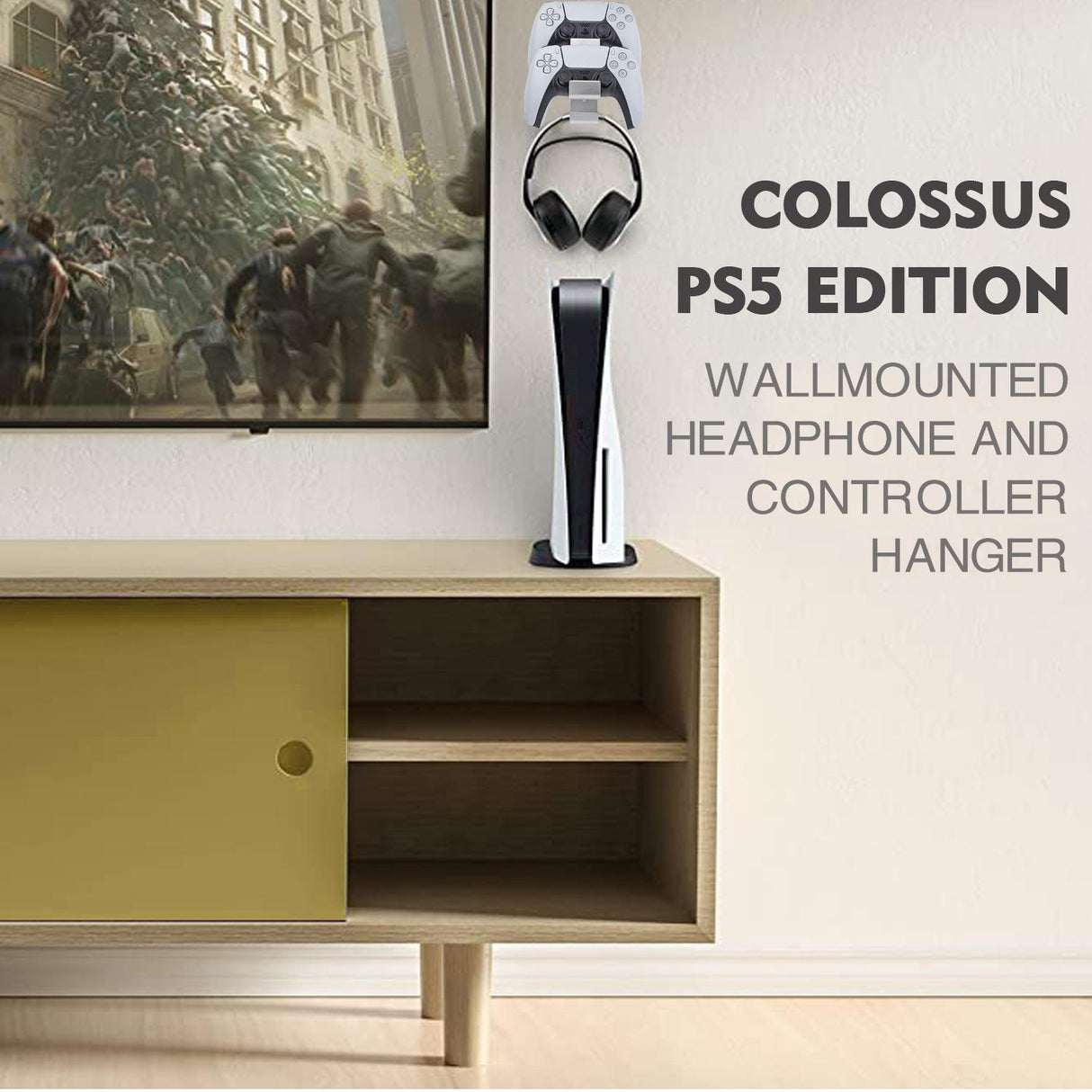 Wall Mounted Hanger for Ps5 / Ps4 - Gamepad & Headphone Combo