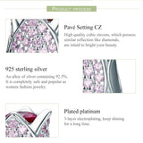925 Sterling Silver Tulip Bead Bracelet Charm - Top-Down View