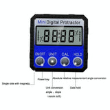 Digital Display Inclinometer With Strong Magnetic Adsorption And Multi-Angle Flip - Rear View