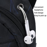 Men Oxford Cloth Chest Bag Snowflake Gray Ideal For Sports And Travel - 45-Degree Angle