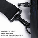 Men Oxford Cloth Chest Bag Snowflake Gray Ideal For Sports And Travel - Close-Up Angle