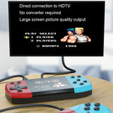 3 Horizontal Screen Pocket Console - 620 Games - Double Player - Red / Yellow - Close-Up Angle
