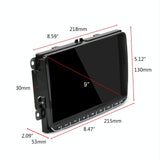 9 Inch Carplay Android10.0 Navigator Player + Ahd Camera - Volkswagen 1 + 16G - Top-Down View