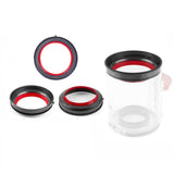 Vacuum Parts High Quality Replacement For Efficient Cleaning - For Dyson V11 Dust Bin Red Silicone Ring - Front View