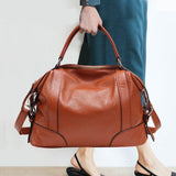Black Single Shoulder Leather Messenger Bag For Women S - Extra Image