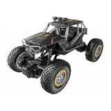 Large Alloy Off-road Rc Car for Kids - Black - Front View
