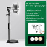 500w Mushroom Lamp & Stand for Mobile Phone Photography - Side View