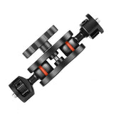 Yj Magic Arm Bracket Mount With 1 / 4 Inch Ball Head - Black - Front View