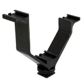 Triple Shoe V-Bracket - 12.5 Cm - Black - Top-Down View