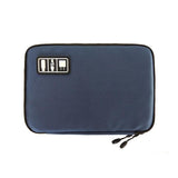 Portable Mobile Phone u Disk Storage Bag - Multifunctional Navy - Front View