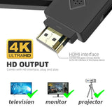 Wireless Y2 Game Console - 830 Hd Games Somatosensory Version - Rear View