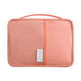 Waterproof Travel Document Bag Black Large - Orange Pink Large