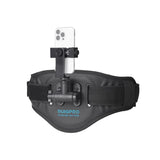 Phone Gimbal Stabilizer Waist Belt Strap - With Adapter & Selfie Stick - Front View