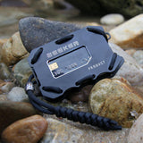 Rfid Metal Card Holder With Bottle Opener Grey Edc Wallet - Rear View